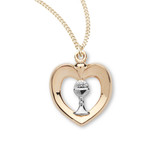 Two-Tone Gold Over Sterling Silver Heart