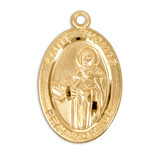Patron Saint Thomas Oval Gold Over Sterling Silver Medal