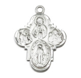 Sterling Silver 4-Way Medal