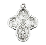 Sterling Silver 4-Way Medal