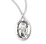 Patron Saint Susan Oval Sterling Silver Medal