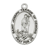 St. Joseph Terror of Demons Oval Medal