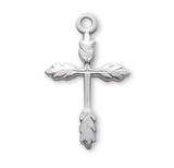 Sterling Silver Wheat Cross