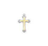 Two Tone Sterling Silver Cross