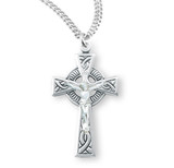 Sterling Silver Irish Celtic Crucifix Pendant