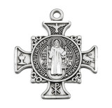 Sterling Silver Maltese Benedictine Medal