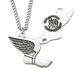 Saint Christopher Sterling Silver Track Athlete Medal