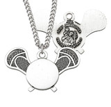 Saint Christopher Sterling Silver Lacrosse Athlete Medal