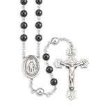 6mm Onyx Beads with Sterling Silver O.F. Beads and Findings