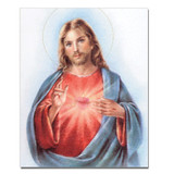 SACRED HEART OF JESUS BLUE CARDED 8x10 PRINT FOR FRAMING
