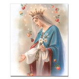 MARY WITH ROSES CARDED 8x10 PRINT FOR FRAMING