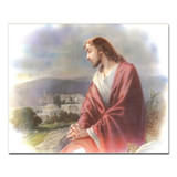 JESUS LOOKING CARDED 8x10 PRINT FOR FRAMING
