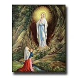 OL LOURDES CARDED 8x10 PRINT FOR FRAMING