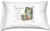 Guardian Angel Pink Border Pillow Case - Spanish Prayer