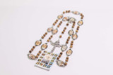 Stations Of The Cross Rosary - Olive, Black, Brown Wood