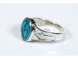 Miraculous Ring with Blue Epoxy