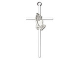 Praying Hands Cross - 6 Inch