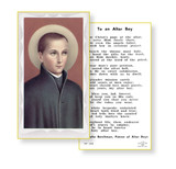 To An Alter Boy Holy Card