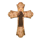 St. Francis Wood Cross, 12"
