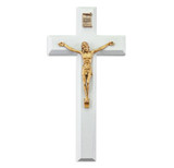 White Wood Crucifix