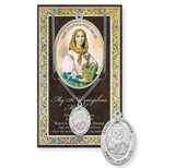 Saint Dymphna Biography Pamphlet and Patron Saint Medal