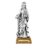 St. Dymphna Pewter Statue