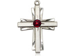 Cross - Birthstone Pendant
