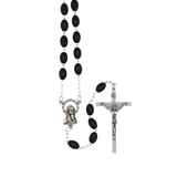 18-Inch Linked Chain Rosary with Plastic Oval Beads (5mm)