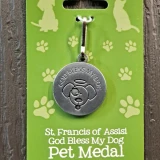 St. Francis God Bless My Dog Pet Medal – 1 Inch