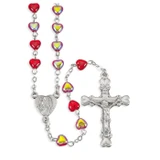 Red Heart Shaped Rosary