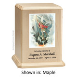 Saint Michael Maple Wood Urn 