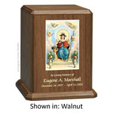 Child of Atocha Walnut Wood Urn 