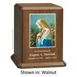 Mystical Rose Walnut Wood Urn 