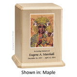 Our Lady of Czetechowa Maple Wood Urn 