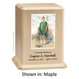 Saint Patrick Maple Wood Urn 