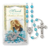 Quality aurora borealis faceted colorful and inexpensive Catholic rosaries. Our beautiful 8 mm Aurora Borealis Faceted Acrylic Birthstone Bead Rosary has a detailed silver oxidized 'Mary' center and stunning crucifix.