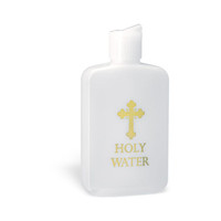 Plastic Gold Stamped Holy Water Bottle