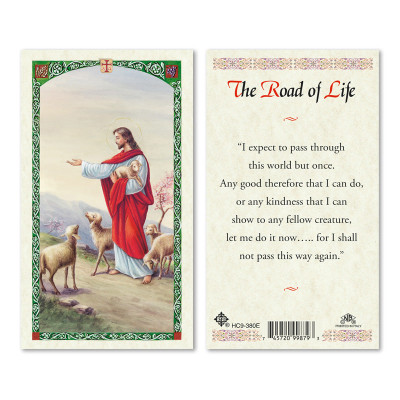 The Road Of Life Laminated Prayer Cards