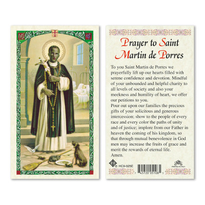 St. Martin Laminated Prayer Cards