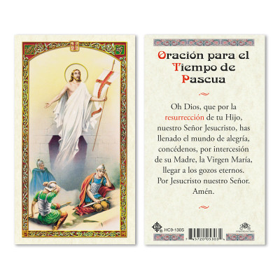 San Gregorio Tiempo De Pascua Spanish Laminated Prayer Cards