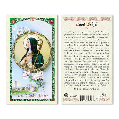 St. Brigid Laminated Prayer Cards
