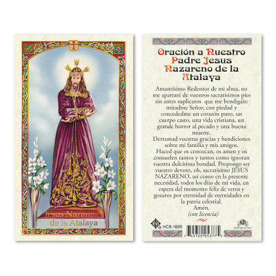 El Padre Nazareno Spanish Laminated Prayer Cards