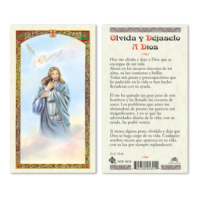 Olvida Y Dejaselo Spanish Laminated Prayer Cards