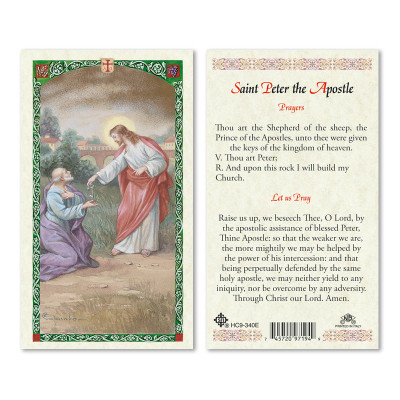 St. Peter The Apostle Laminated Prayer Cards