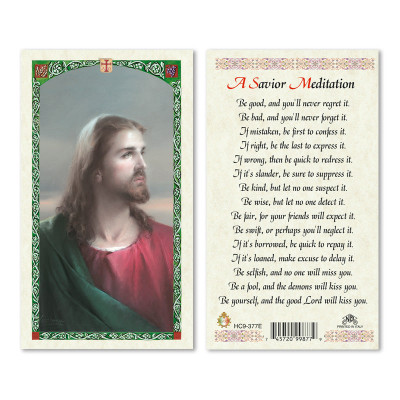 A Savior Meditation Laminated Prayer Cards