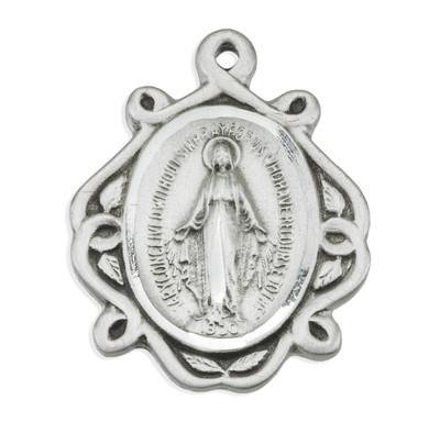 Sterling Silver Miraculous Medal Celtic Knot
