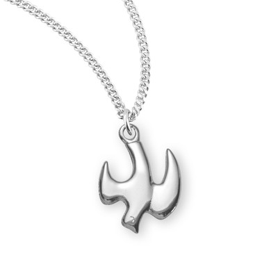 Holy Spirit High Polished Sterling Silver Medal