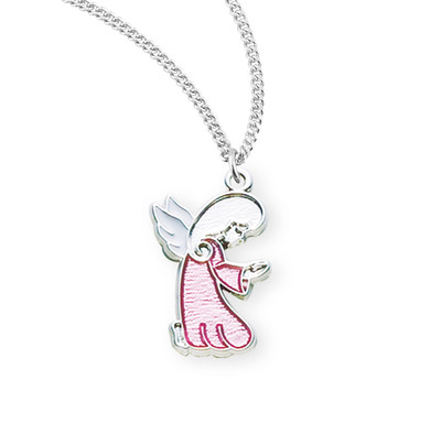 Sterling Silver Guardian Angel Baby Medal