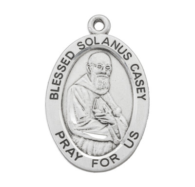 Blessed Solanus Casey Oval Sterling Silver Medal