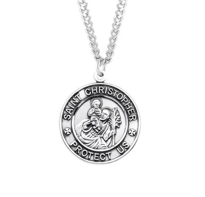 Saint Christopher Round Military Medal